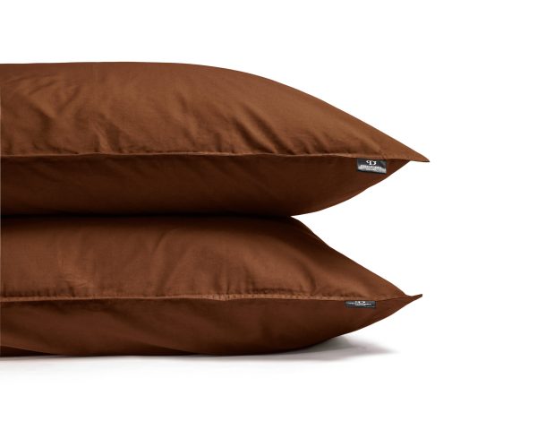 Primaviera Deluxe Egyptisch Katoen Uni Dekbedovertrek Bruin 200 x 200/260 cm - Afbeelding 4