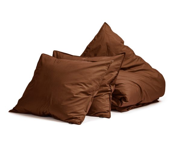 Primaviera Deluxe Egyptisch Katoen Uni Dekbedovertrek Bruin 200 x 200/260 cm - Afbeelding 5