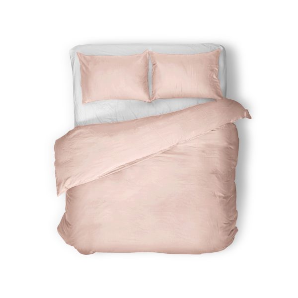 Primaviera Deluxe Egyptisch Katoen Uni Dekbedovertrek Roze 200 x 200/260 cm - Afbeelding 2