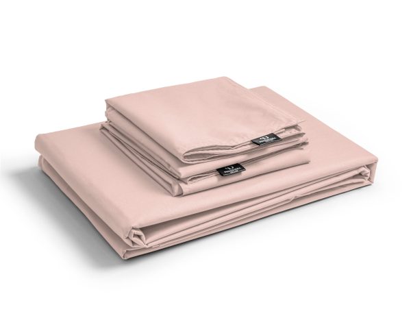 Primaviera Deluxe Egyptisch Katoen Uni Dekbedovertrek Roze 200 x 200/260 cm - Afbeelding 3