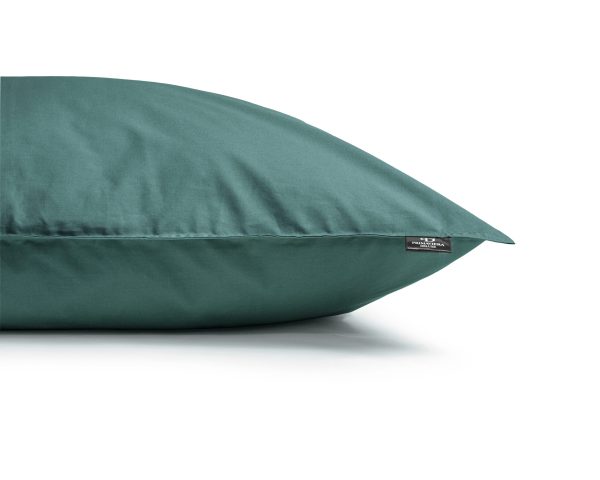 Primaviera Deluxe Egyptisch Katoen Uni Dekbedovertrek Donker Groen 135 x 200 cm - Afbeelding 4