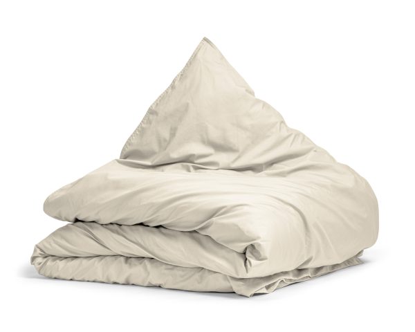 Primaviera Deluxe Egyptisch Katoen Uni Dekbedovertrek Zand 135 x 200 cm - Afbeelding 5