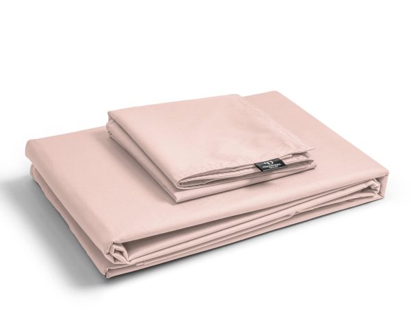 Primaviera Deluxe Egyptisch Katoen Uni Dekbedovertrek Roze 135 x 200 cm - Afbeelding 2