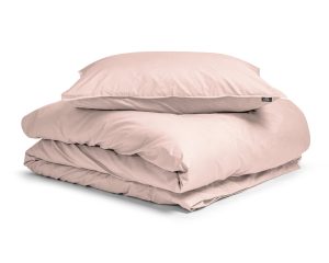 Primaviera Deluxe Egyptisch Katoen Uni Dekbedovertrek Roze 135 x 200 cm