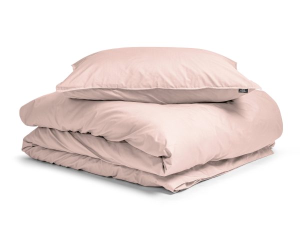 Primaviera Deluxe Egyptisch Katoen Uni Dekbedovertrek Roze 135 x 200 cm