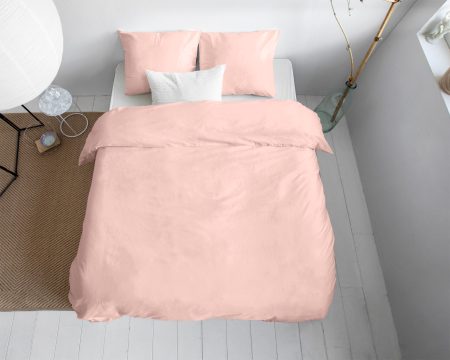 Primaviera Deluxe Uni Satijn Dekbedovertrek Roze 135 x 200 cm