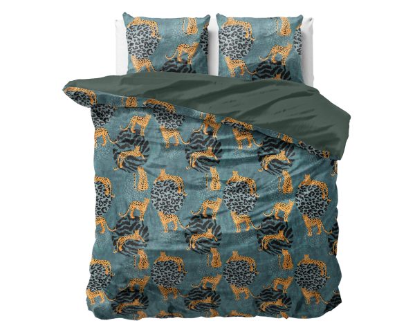 Sleeptime Velvet Axel Groen 200 x 220 cm - Afbeelding 3
