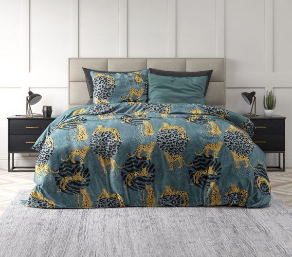 Sleeptime Velvet Axel Groen 200 x 220 cm - Afbeelding 2