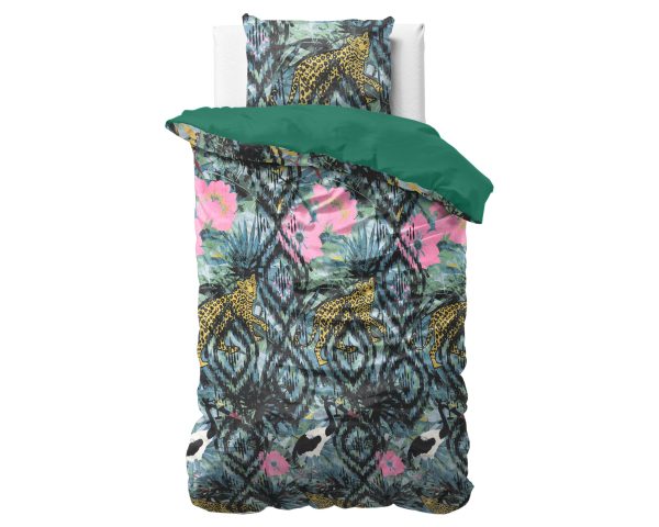 Sleeptime Velvet Botanical forest Groen 140 x 220 cm - Afbeelding 3