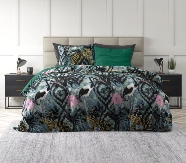 Sleeptime Velvet Botanical forest Groen 140 x 220 cm - Afbeelding 5