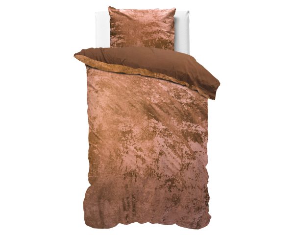 Dreamhouse Crushed Velvet Katoen Wood Bruin 140 x 220 cm - Afbeelding 3