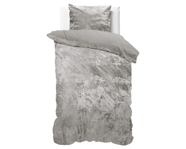 Dreamhouse Crushed Velvet Katoen Metallic Zilver 140 x 220 cm - Afbeelding 3