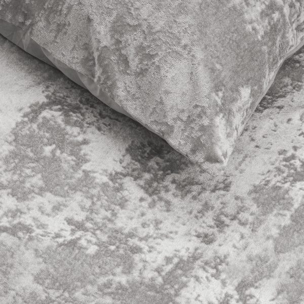 Dreamhouse Crushed Velvet Katoen Metallic Zilver 200 x 220 cm - Afbeelding 5