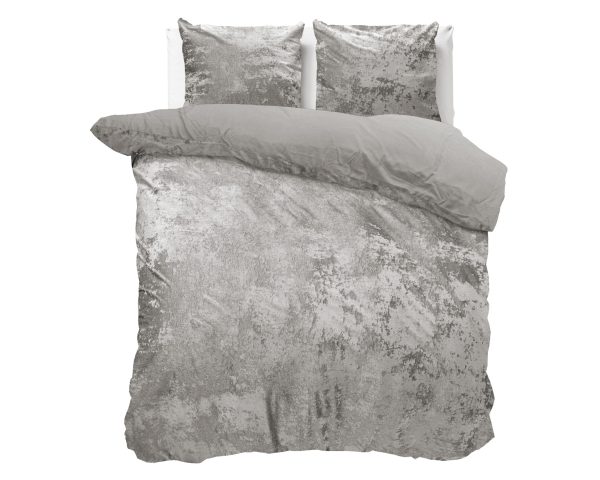 Dreamhouse Crushed Velvet Katoen Metallic Zilver 240 x 220 cm - Afbeelding 3