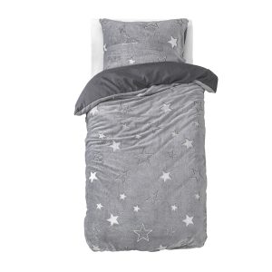 Sleeptime Glow in the dark Stars Grijs 140 x 220 cm