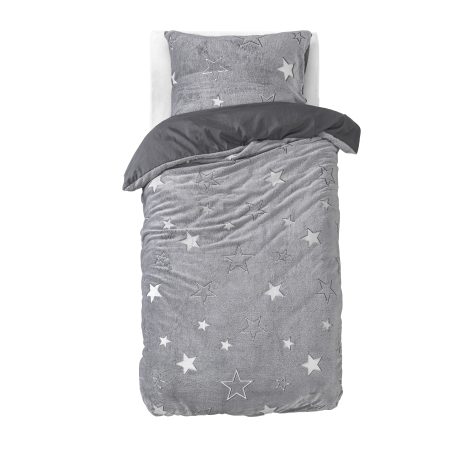 Sleeptime Glow in the dark Stars Grijs 140 x 220 cm
