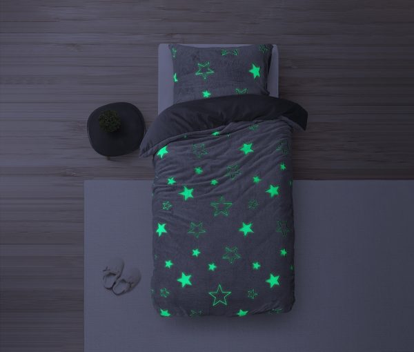 Sleeptime Glow in the dark Stars Grijs 140 x 220 cm - Afbeelding 4