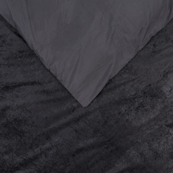 Sleeptime Crystal Velvet Zwart 200 x 220 cm - Afbeelding 4