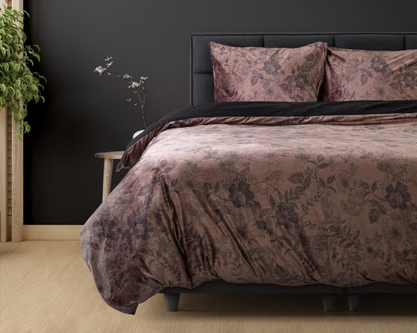 Dreamhouse Signature Velvet Katoen Jonas Bruin 135 x 200 cm - Afbeelding 2