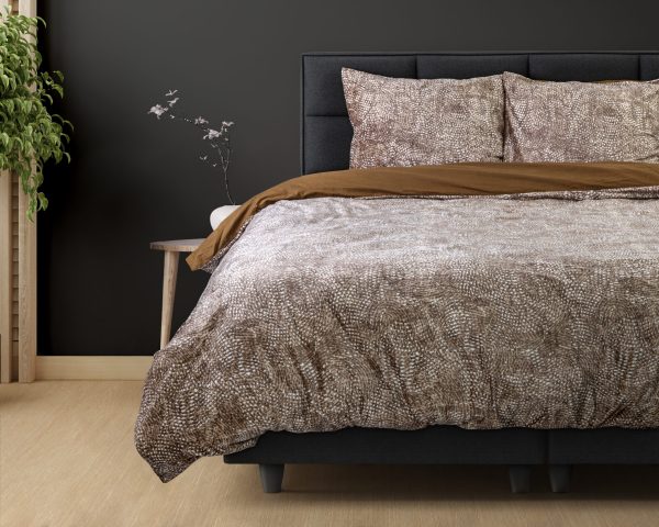 Dreamhouse Signature Velvet Katoen Aria Bruin 135 x 200 cm - Afbeelding 2