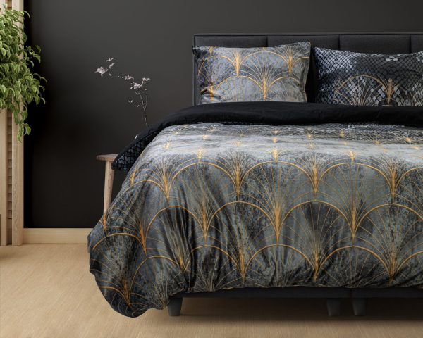 Dreamhouse Signature Velvet Katoen Mente Grijs 135 x 200 cm - Afbeelding 2