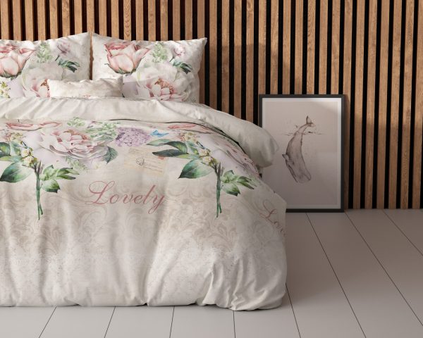 Sleeptime Lovely Flower Beige 140 x 220 cm - Afbeelding 3