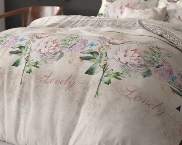 Sleeptime Lovely Flower Beige 140 x 220 cm - Afbeelding 5