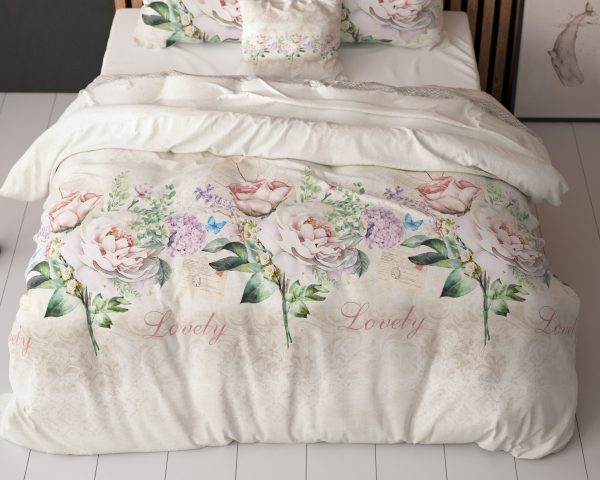Sleeptime Lovely Flower Beige 140 x 220 cm - Afbeelding 4