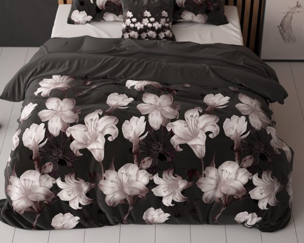 Sleeptime Dark Flower Zwart 200 x 220 cm - Afbeelding 4