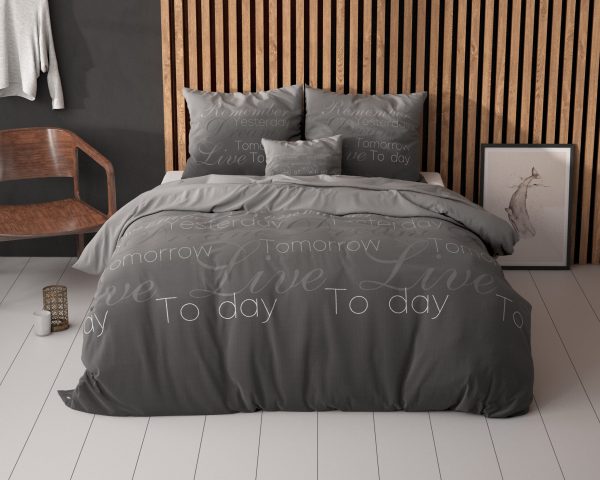 Sleeptime Live Today Antraciet 140 x 220 cm - Afbeelding 2