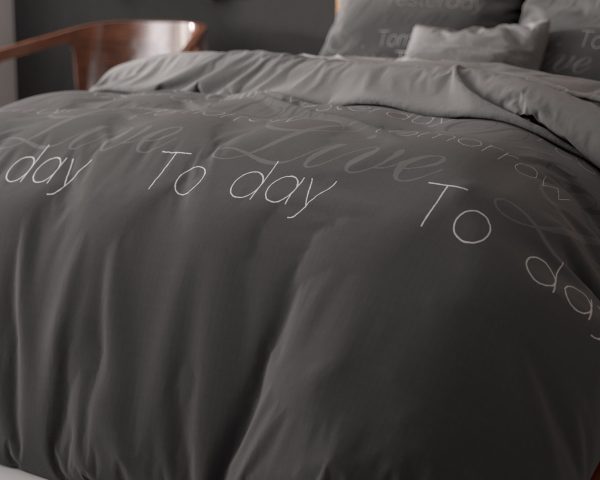 Sleeptime Live Today Antraciet 140 x 220 cm - Afbeelding 3