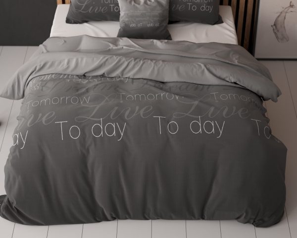 Sleeptime Live Today Antraciet 140 x 220 cm - Afbeelding 5