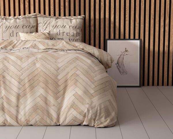 Sleeptime Visgraat Zand 200 x 220 cm - Afbeelding 4