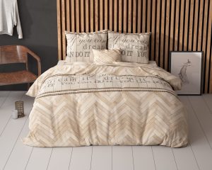 Sleeptime Visgraat Zand 240 x 220 cm
