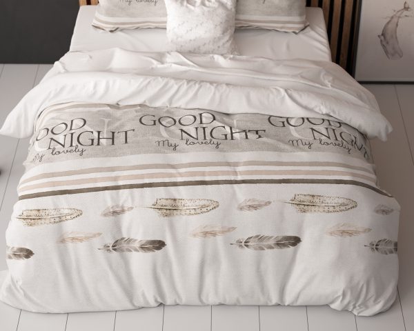 Sleeptime Good Night Wit 200 x 220 cm - Afbeelding 4