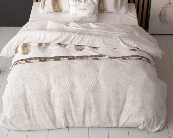 Sleeptime Feathers 3 Grijs 140 x 220 cm - Afbeelding 4