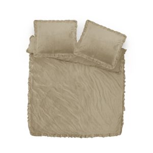 Sleeptime Velvet Ruffles Iced Coffee 240 x 220 cm