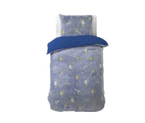 Sleeptime Glow in the dark Space Blauw 140 x 220 cm