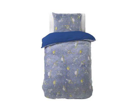 Sleeptime Glow in the dark Space Blauw 140 x 220 cm