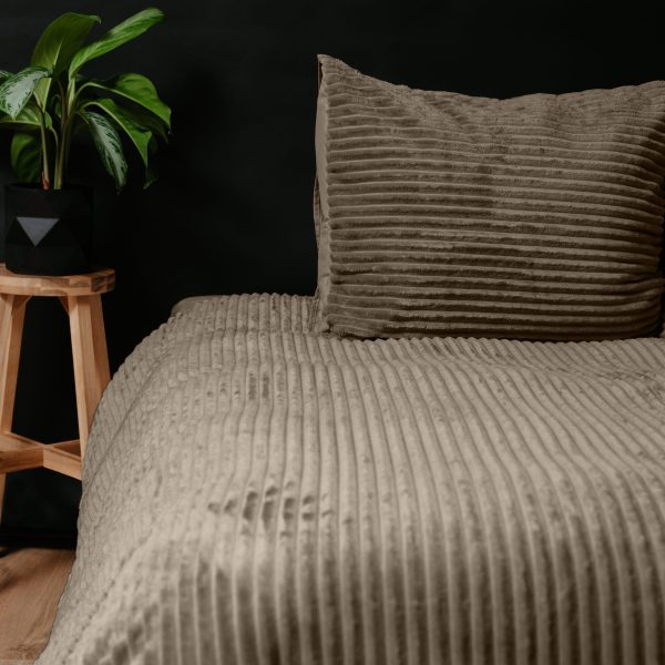 Sleeptime Rib Teddy Taupe 140 x 200/220 cm - Afbeelding 5