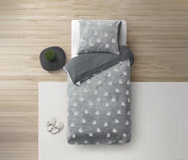 Sleeptime Glow in the dark Spooky Grey 140 x 200/220 cm - Afbeelding 2