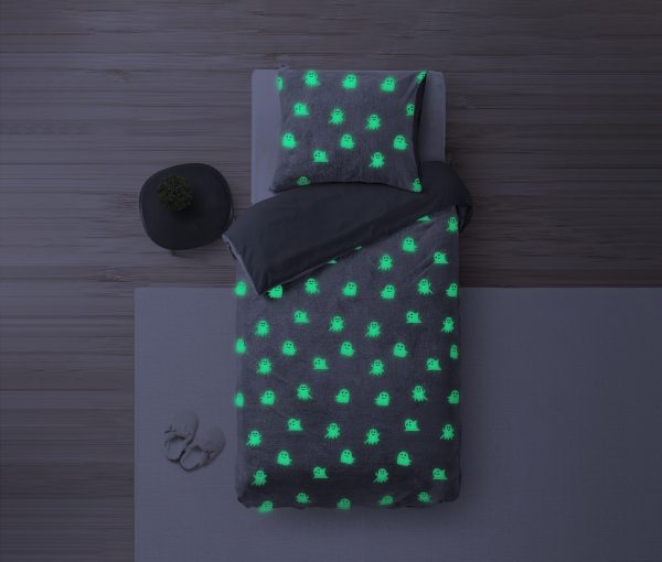 Sleeptime Glow in the dark Spooky Grey 140 x 200/220 cm - Afbeelding 4
