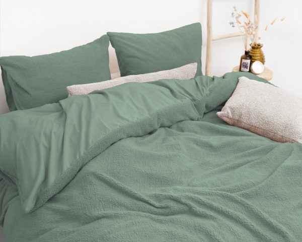 Sleeptime Teddy Donker Groen 200 x 200/220 cm - Afbeelding 3