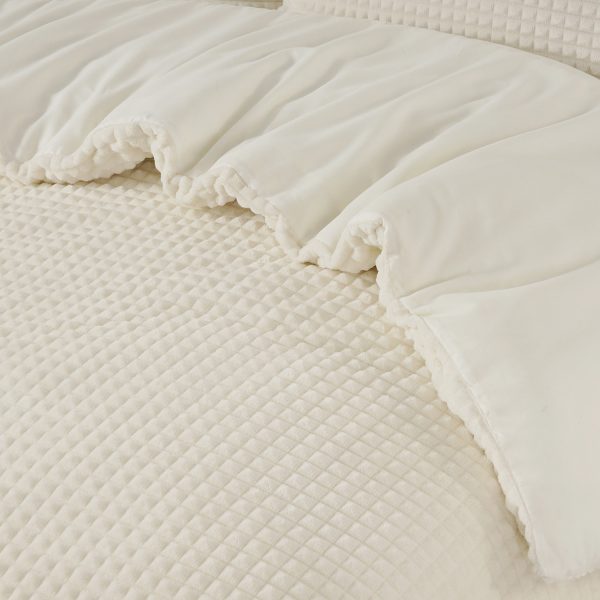 Sleeptime Check Teddy Beige 240 x 200/220 cm - Afbeelding 3