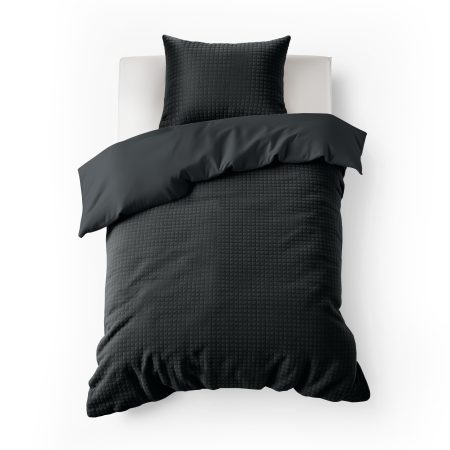 Sleeptime Check Teddy Antraciet 140 x 200/220 cm