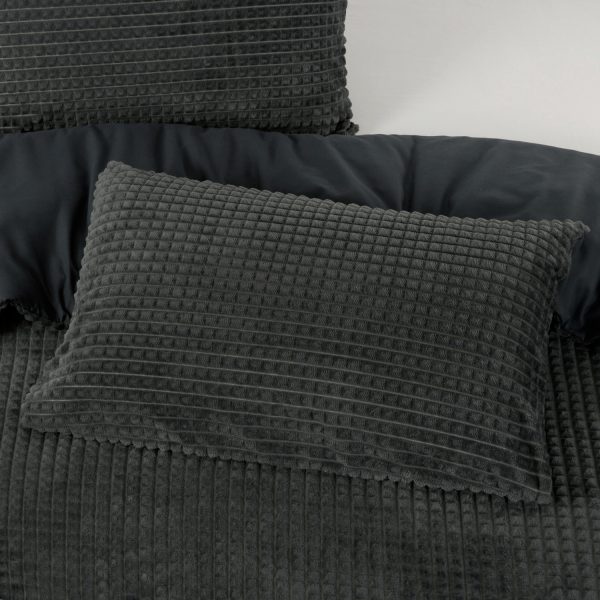 Sleeptime Check Teddy Antraciet 240 x 200/220 cm - Afbeelding 5