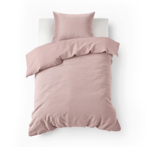 Sleeptime Check Teddy Roze 140 x 200/220 cm