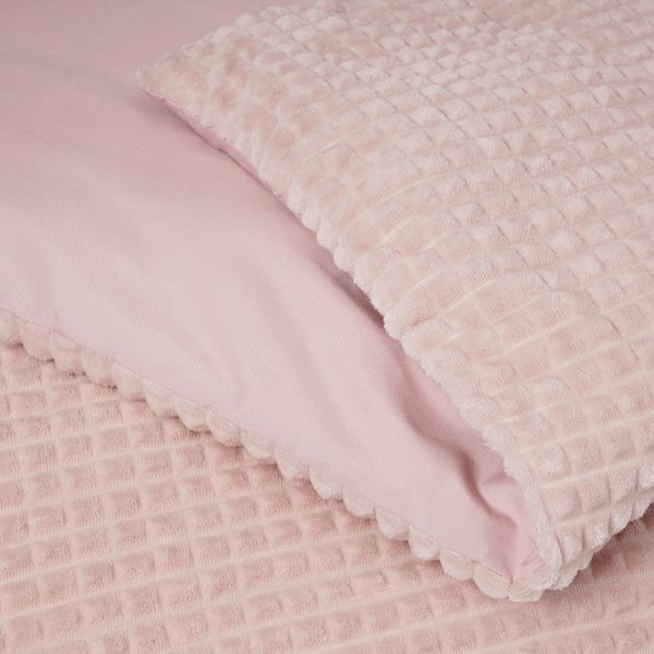Sleeptime Check Teddy Roze 140 x 200/220 cm - Afbeelding 4