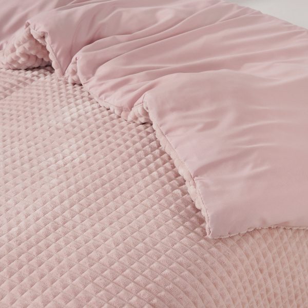 Sleeptime Check Teddy Roze 240 x 200/220 cm - Afbeelding 3
