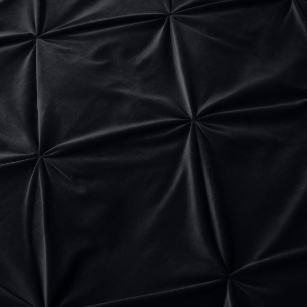Sleeptime Velvet Pintuck Zwart 140 x 200/220 cm - Afbeelding 5